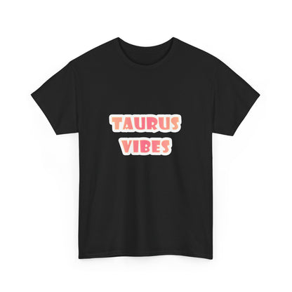 Taurus Vibes Unisex Heavy Cotton Tee, Astrology Shirt, Gift for Taurus, Horoscope Tee, Zodiac Fashion, Casual Everyday Wear
