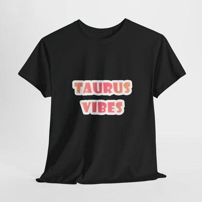 Taurus Vibes Unisex Heavy Cotton Tee, Astrology Shirt, Gift for Taurus, Horoscope Tee, Zodiac Fashion, Casual Everyday Wear