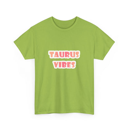 Taurus Vibes Unisex Heavy Cotton Tee, Astrology Shirt, Gift for Taurus, Horoscope Tee, Zodiac Fashion, Casual Everyday Wear