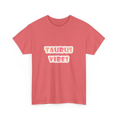 Taurus Vibes Unisex Heavy Cotton Tee, Astrology Shirt, Gift for Taurus, Horoscope Tee, Zodiac Fashion, Casual Everyday Wear