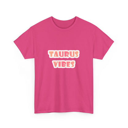 Taurus Vibes Unisex Heavy Cotton Tee, Astrology Shirt, Gift for Taurus, Horoscope Tee, Zodiac Fashion, Casual Everyday Wear
